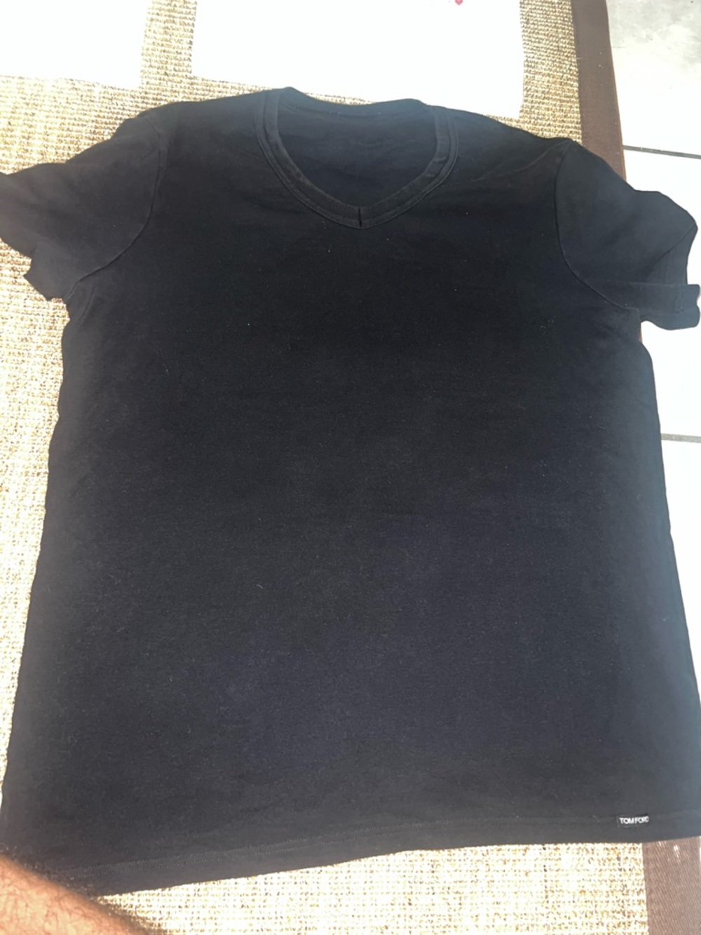 Tom Ford Black V-Neck Tee